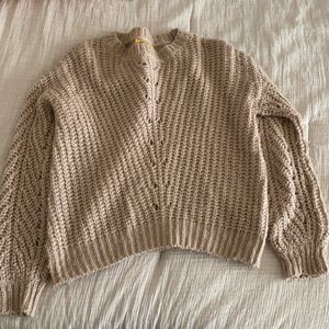 Cream sweater from Spain